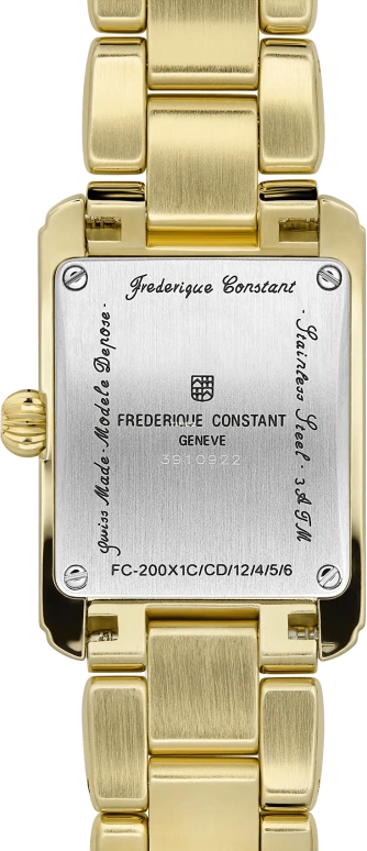 Frederique Constant,Classics 23x21mm,23x21mm,Stainless Steel,Silver,Quartz,Sapphire,Crystal Glass,Square,FC,FC-200MCDC25B