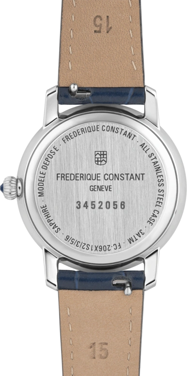 Frederique Constant,Slim Line 30mm,30mm,Stainless Steel,Silver,In-house Caliber,Sapphire,Crystal Glass,FC,FC-206SW1S6