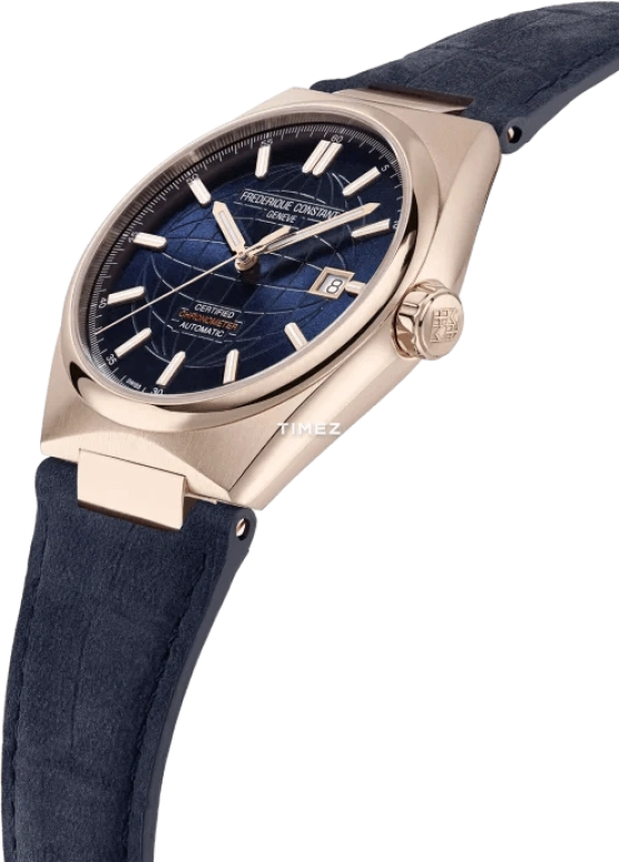Frederique Constant,Other 39mm,39mm,Stainless Steel,Blue,Automatic,Day,Sapphire,Crystal Glass,FC,FC-303N3NH4