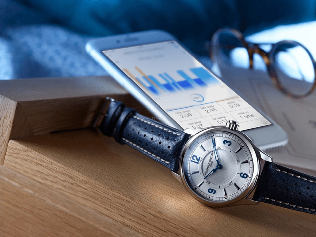 Frederique Constant,Horological Smartwatch 42mm,42mm,Stainless Steel,Rose,Silver,In-house Caliber,Sapphire,Crystal Glass,Round,FC,FC-282AS5B4
