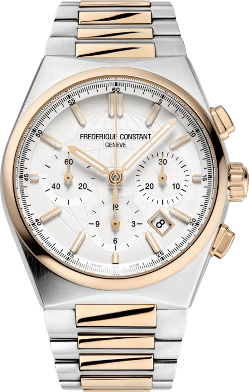 Frederique Constant,Other 41mm,41mm,Stainless Steel,Silver,Automatic,Chronograph,Day,FC,FC-391V4NH2B