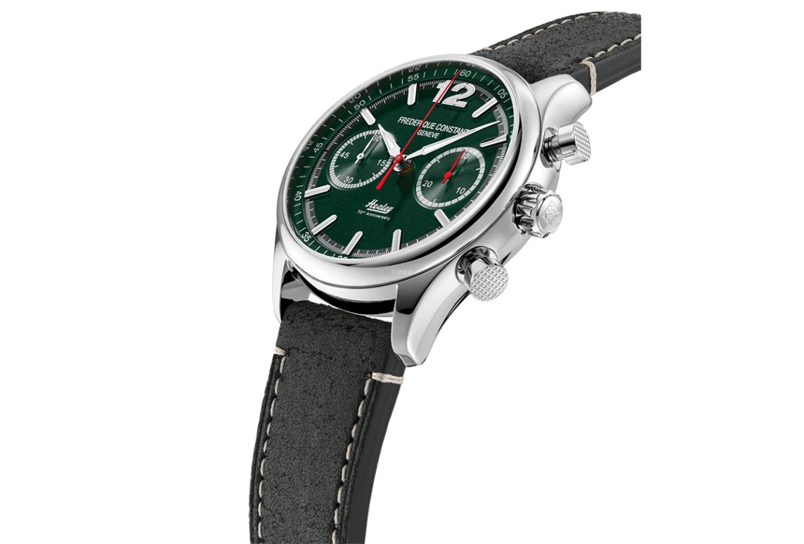 Frederique Constant,Vintage Rally 42mm,42mm,Stainless Steel,Green,In-house Caliber,Sapphire,Crystal Glass,FC,FC-397HDGR5B6