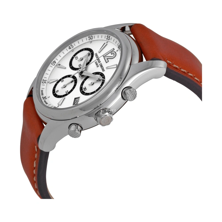 Frederique Constant,Classics 38.50mm,38.50mm,Stainless Steel,Silver White,Quartz,Chronograph,Day,FC,FC-292SB4B26