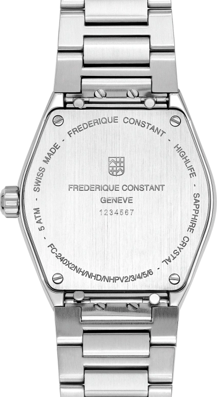 Frederique Constant,Highlife 31mm,31mm,Stainless Steel,Blue,Quartz,Day,In-house Caliber,FC,FC-240LND2NH26B