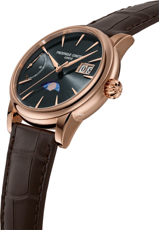 Frederique Constant,Classics 40mm,40mm,Rose Gold,Black,Automatic,Moonphase,Power Reserve Indicator,Big Date,FC,FC-735G3H9