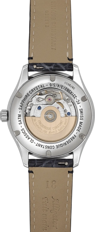 Frederique Constant,Classics 36mm,36mm,Stainless Steel,White,Automatic,Moonphase,Sapphire,Crystal Glass,FC,FC-331MPWD3B6