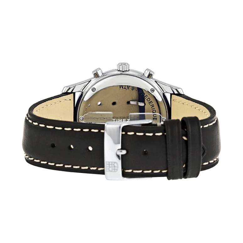 Frederique Constant,Classics 38.50mm,38.50mm,Stainless Steel,Black,Quartz,Chronograph,Day,FC,FC-292BS4B26