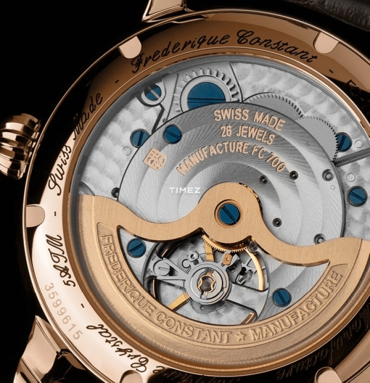 Frederique Constant,Classics 42mm,42mm,Rose Gold,White,Green,Automatic,Day,World Time,Day / Night Indication,FC,FC-718KWWM4H9