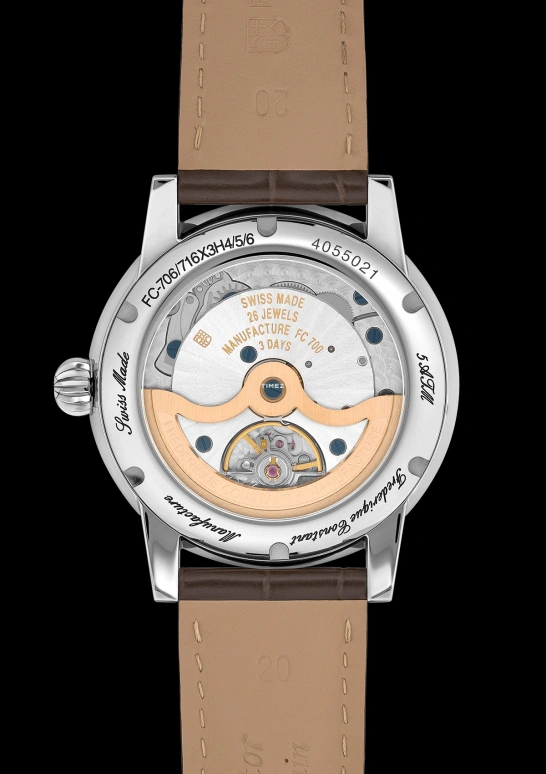 Frederique Constant,Manufacture 40mm,40mm,Stainless Steel,Brown,Automatic,Day,Round,FC,FC-706SAL3H6