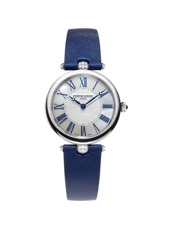 Frederique Constant,Classics 30mm,30mm,Stainless Steel,White,In-house Caliber,Sapphire,Crystal Glass,Round,FC,FC-200MPWN2AR2D6