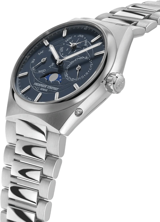 Frederique Constant,Other 41mm,41mm,Stainless Steel,Blue,Automatic,Moonphase,Leap Year,Month,Date,Sapphire,Crystal Glass,Round,FC,FC-775BL4NH6B