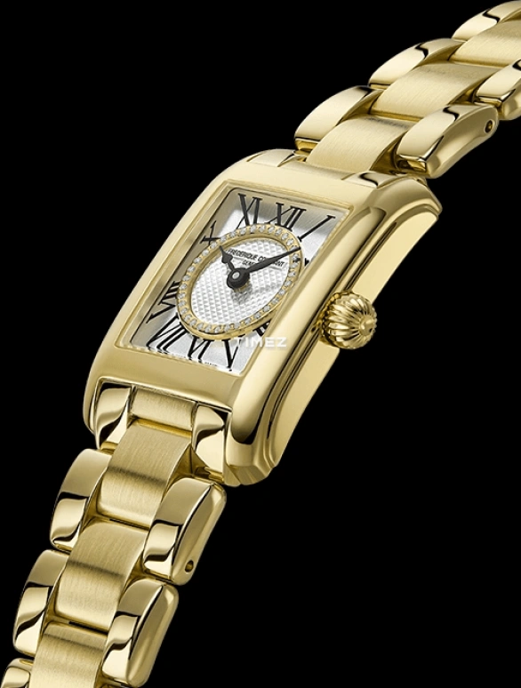Frederique Constant,Classics 23x21mm,23x21mm,Stainless Steel,Silver,Quartz,Sapphire,Crystal Glass,Square,FC,FC-200MCDC25B