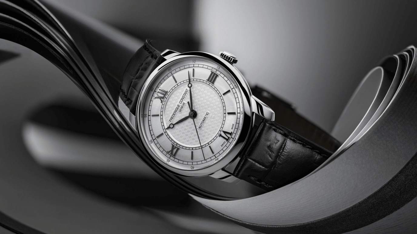 Frederique Constant,Classics 38.50mm,38.50mm,Stainless Steel,Silver White,Automatic,Round,Silver,FC,FC-301S3B6