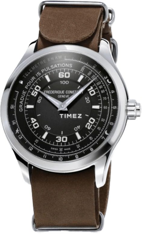 Frederique Constant,Horological Smartwatch 42mm,42mm,Stainless Steel,Black,In-house Caliber,Sapphire,Crystal Glass,FC,FC-282ABS5B6