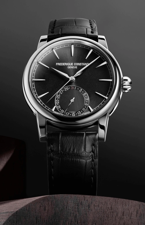 Frederique Constant,Classics 40mm,40mm,Stainless Steel,Black,Automatic,Day,Round,FC,FC-706B3H6
