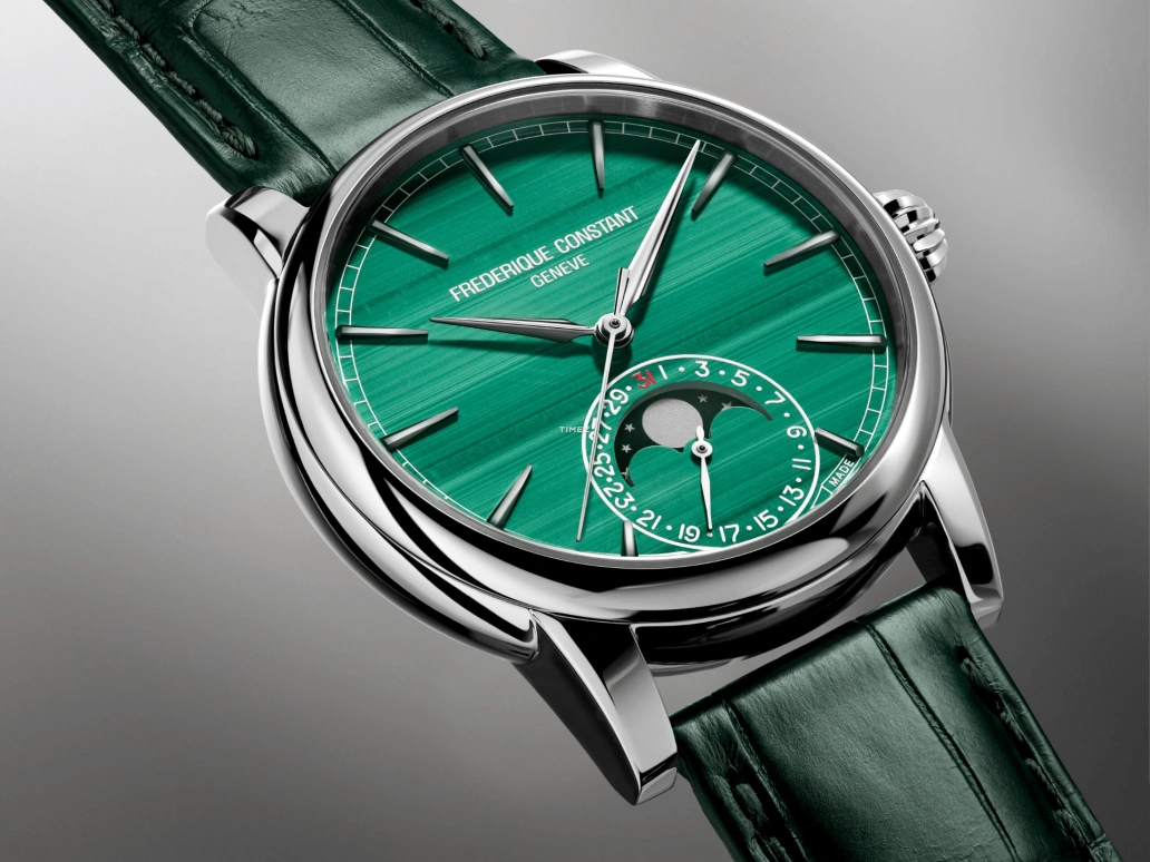 Frederique Constant,Manufacture 40mm,40mm,White Gold,Green,Automatic,Moonphase,Day,FC,FC-716MA3H8