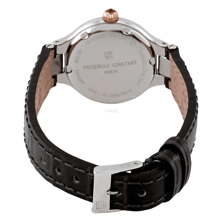 Frederique Constant,Classics 28mm,28mm,Stainless Steel,Rose,Silver,White,Quartz,Day,In-house Caliber,FC,FC-200WHD1ER32
