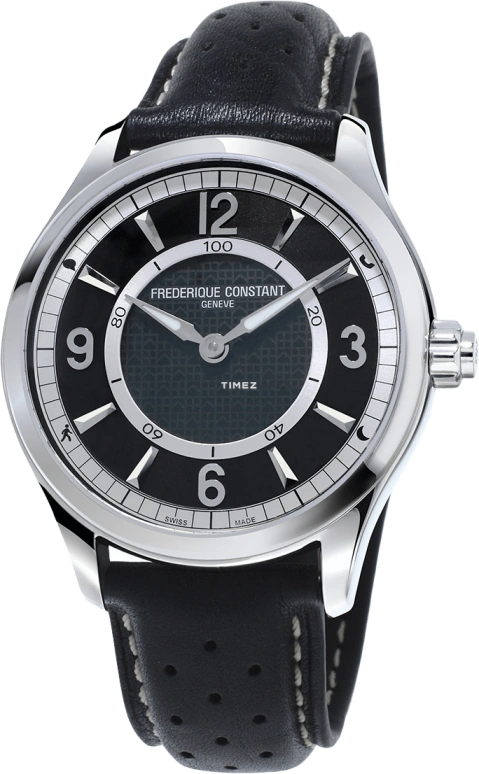Frederique Constant,Horological Smartwatch 42mm,42mm,Stainless Steel,Luminous,White,Black,Silver,In-house Caliber,Sapphire,FC,FC-282AB5B6