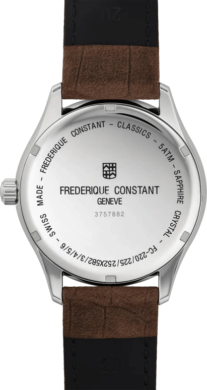 Frederique Constant,Classics 40mm,40mm,Stainless Steel,Grey,Quartz,Day,Sapphire,Crystal Glass,FC,FC-220DGS5B6