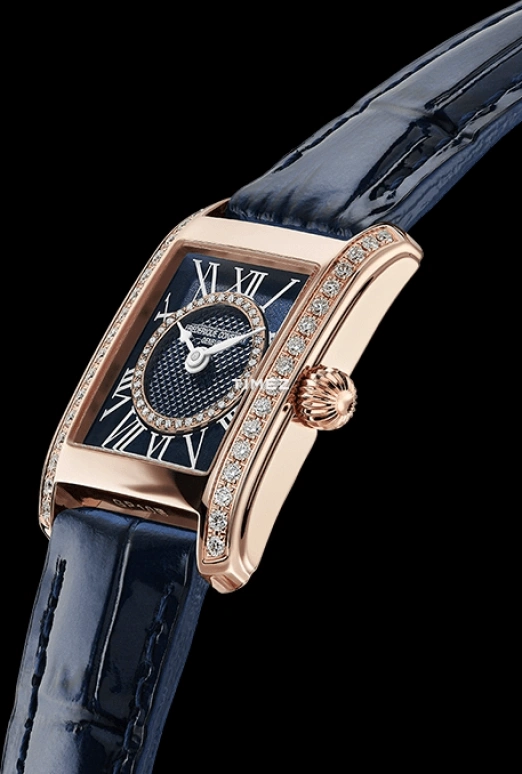 Frederique Constant,Classics 23x21mm,23x21mm,Stainless Steel,Blue,Quartz,Sapphire,Rectangular,FC,FC-200NMCDCD14