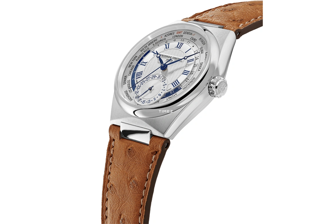 Frederique Constant,Other 41mm,41mm,Stainless Steel,Silver,Automatic,Day,World Time,Day / Night Indication,FC,FC-718NMC4NH6