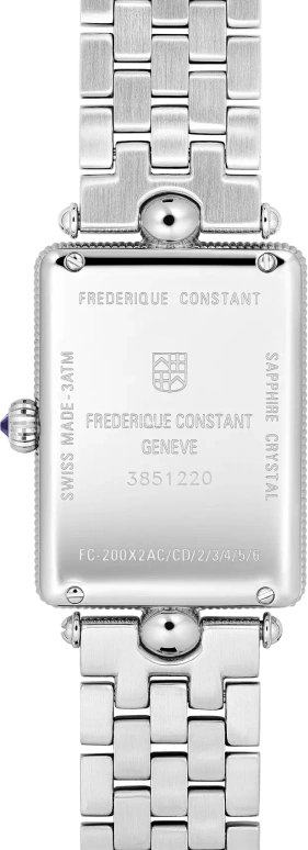 Frederique Constant,Classics 28x20.70mm,28x20.70mm,Stainless Steel,Silver,Quartz,Sapphire,Crystal Glass,Square,FC,FC-200MPW2AC6B
