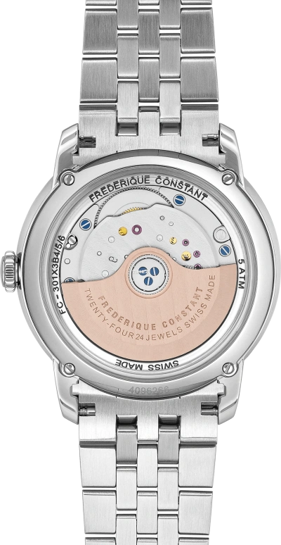 Frederique Constant,Classics 38.50mm,38.50mm,Stainless Steel,Blue,Automatic,38hours,In-house Caliber,FC,FC-301BL3B6B
