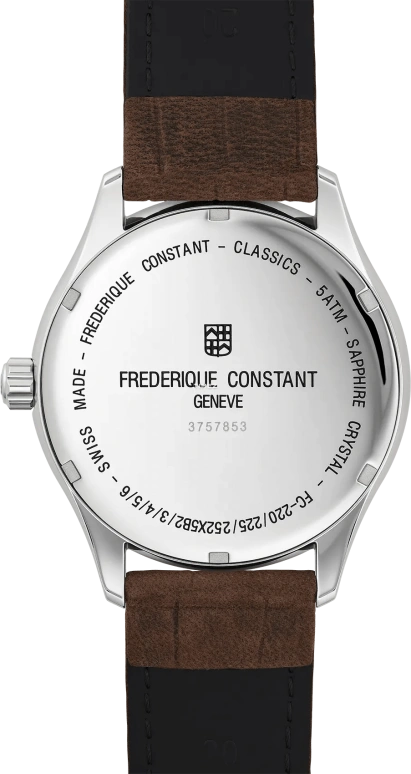 Frederique Constant,Classics 40mm,40mm,Stainless Steel,Silver,Quartz,Day,Sapphire,Crystal Glass,FC,FC-220SS5B6