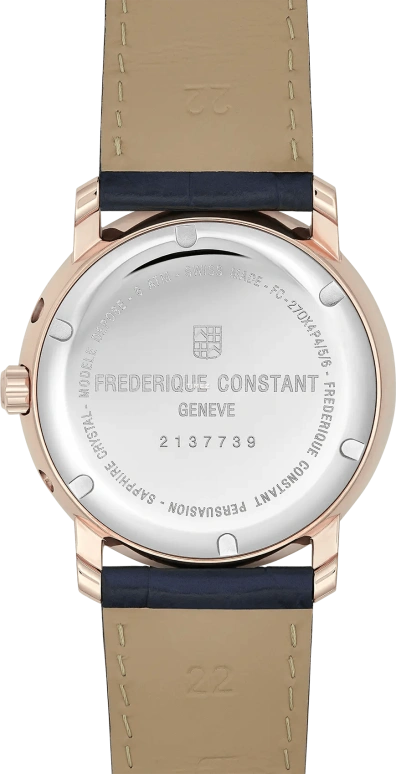 Frederique Constant,Classics 40mm,40mm,Stainless Steel,Blue,Quartz,Moonphase,Date,Day,FC,FC-270N4P4