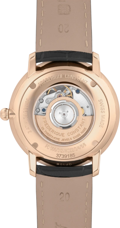 Frederique Constant,Slim Line 40mm,40mm,Stainless Steel,Black,In-house Caliber,Sapphire,Crystal Glass,FC,FC-312B4S4