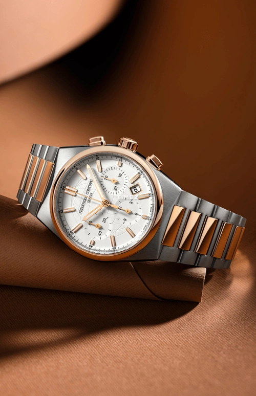 Frederique Constant,Other 41mm,41mm,Stainless Steel,Silver,Automatic,Chronograph,Day,FC,FC-391V4NH2B