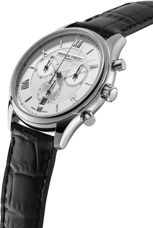 Frederique Constant,Classics 40mm,40mm,Stainless Steel,Silver,Quartz,Chronograph,Day,FC,FC-292MS5B6