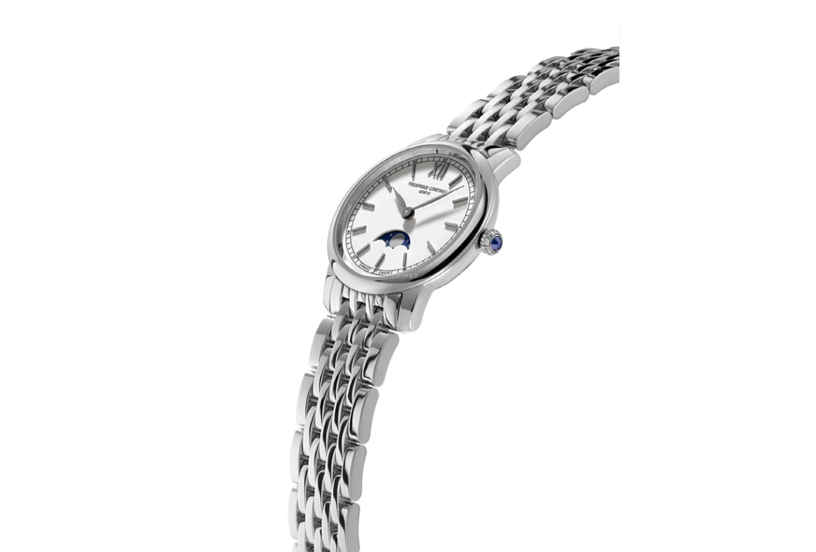 Frederique Constant,Slim Line 30mm,30mm,Stainless Steel,Silver,In-house Caliber,Sapphire,Crystal Glass,FC,FC-206SW1S6B