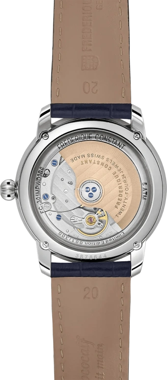 Frederique Constant,Classics 38.50mm,38.50mm,Stainless Steel,Silver,Automatic,Sapphire,Crystal Glass,Round,FC,FC-301MPWD3B6