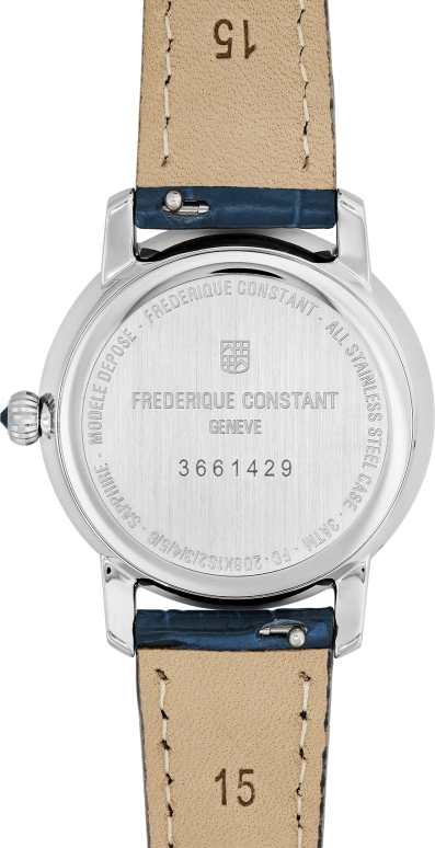 Frederique Constant,Slim Line 30mm,30mm,Stainless Steel,Silver White,In-house Caliber,Sapphire,Crystal Glass,FC,FC-206MPWD1S6