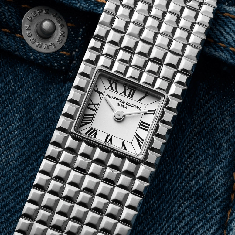 Frederique Constant,Classics 25.70x20mm,25.70x20mm,Stainless Steel,White,Quartz,In-house Caliber,Sapphire,FC,FC-200WR1MC6B