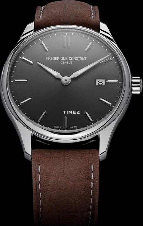 Frederique Constant,Classics 40mm,40mm,Stainless Steel,Grey,Quartz,Day,Sapphire,Crystal Glass,FC,FC-220DGS5B6