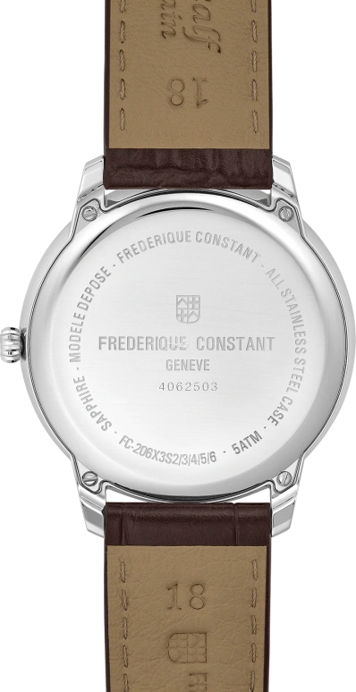 Frederique Constant,Classics 37mm,37mm,Stainless Steel,Silver,Quartz,Moonphase,In-house Caliber,FC,FC-206S3S6