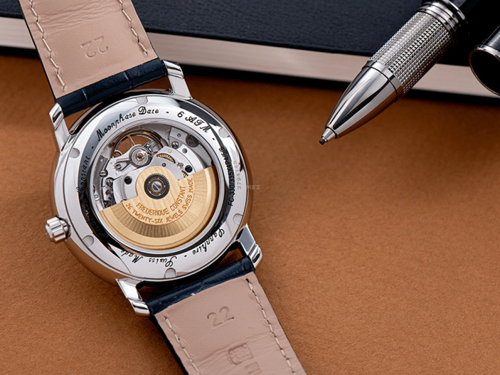 Frederique Constant,Slim Line 40mm,40mm,Stainless Steel,Black,In-house Caliber,Sapphire,Crystal Glass,FC,FC-312B4S4