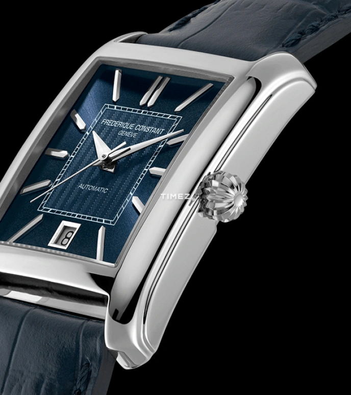 Frederique Constant,Classics 30.40x33.30mm,30.40x33.30mm,Stainless Steel,Blue,Automatic,Day,Sapphire,Crystal Glass,FC,FC-303N4C6