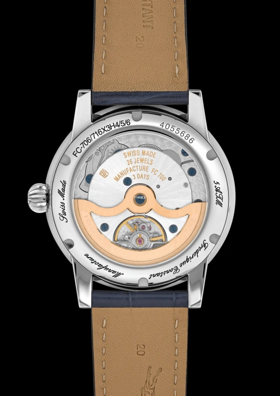 Frederique Constant,Manufacture 40mm,40mm,Stainless Steel,White,Automatic,Moonphase,Day,FC,FC-716S3H6