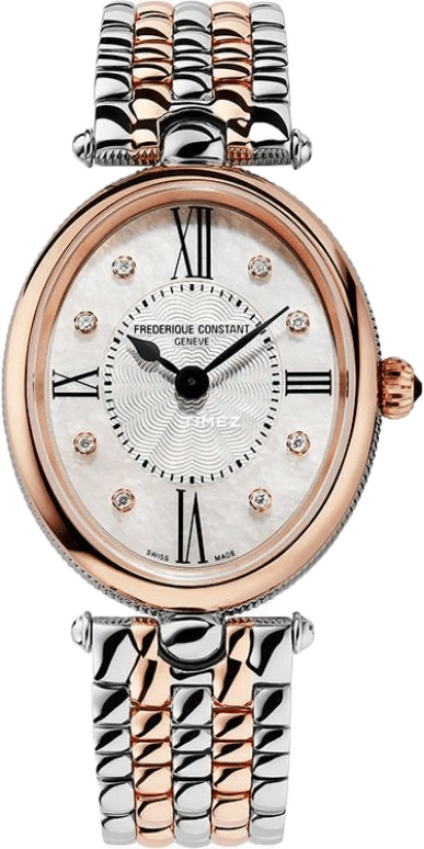 Frederique Constant,Classics 25x29mm,25x29mm,Stainless Steel,White,Quartz,In-house Caliber,Sapphire,Crystal Glass,FC,FC-200RMPW2V2B