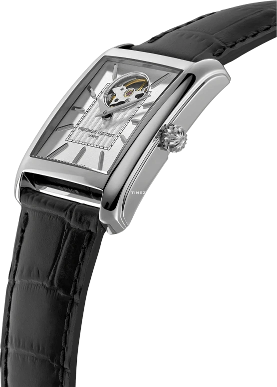 Frederique Constant,Classics 30.40x33.30mm,30.40x33.30mm,Stainless Steel,White,Silver,Automatic,Sapphire,Rectangular,FC,FC-311S4C6