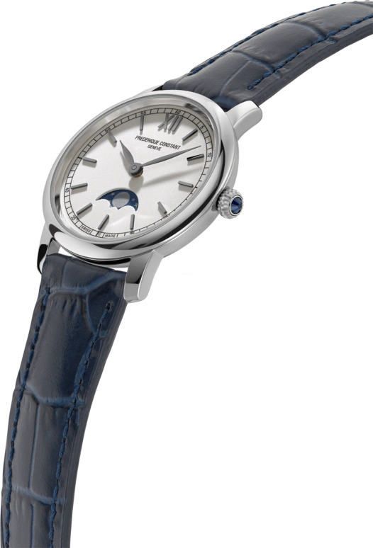 Frederique Constant,Slim Line 30mm,30mm,Stainless Steel,Silver,In-house Caliber,Sapphire,Crystal Glass,FC,FC-206SW1S6