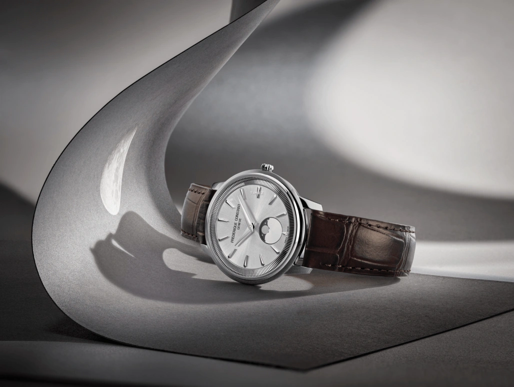 Frederique Constant,Classics 37mm,37mm,Stainless Steel,Silver,Quartz,Moonphase,In-house Caliber,FC,FC-206S3S6