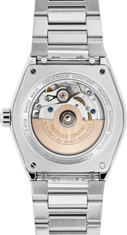 Frederique Constant,Other 34mm,34mm,Stainless Steel,Automatic,38hours,In-house Caliber,FC,FC-303LG2NH6B