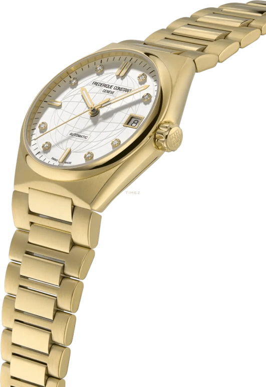 Frederique Constant,Other 34mm,34mm,Stainless Steel,Silver,Automatic,Day,Sapphire,Crystal Glass,FC,FC-303VD2NH5B