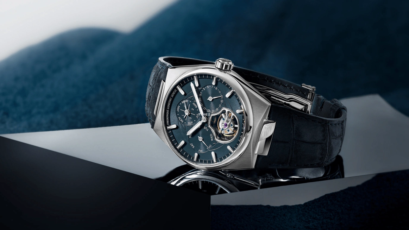 Frederique Constant,Highlife 41mm,41mm,Stainless Steel,Blue,Automatic,Perpetual Calendar,Leap Year,Month,Date,Sapphire,Crystal Glass,Round,FC,FC-975BL4NH6B