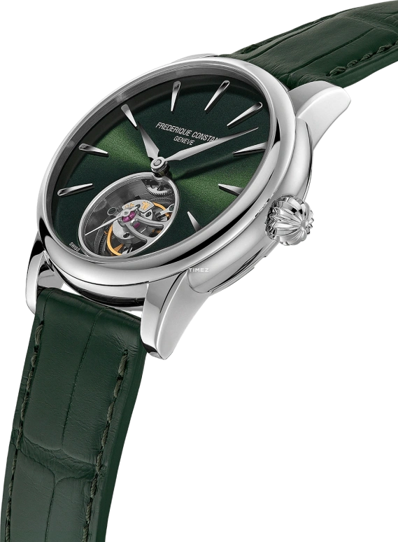 Frederique Constant,Classics 39mm,39mm,Stainless Steel,Green,Automatic,Tourbillon,38hours,FC,FC-980GR3H6