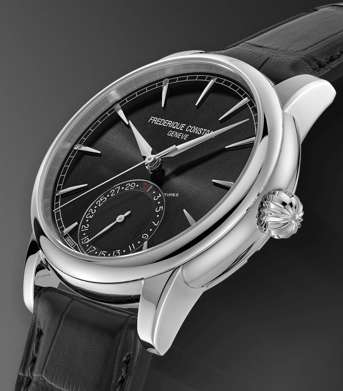 Frederique Constant,Classics 40mm,40mm,Stainless Steel,Black,Automatic,Day,Round,FC,FC-706B3H6